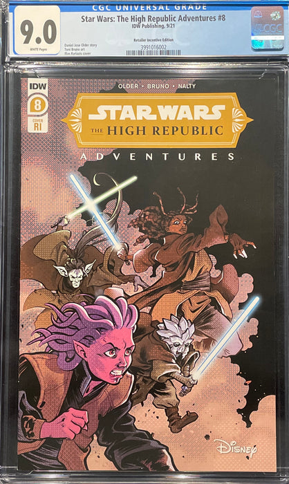 Star Wars: The High Republic Adventures #  8 Cover RI - Ilias Kyriazis CGC 9.0