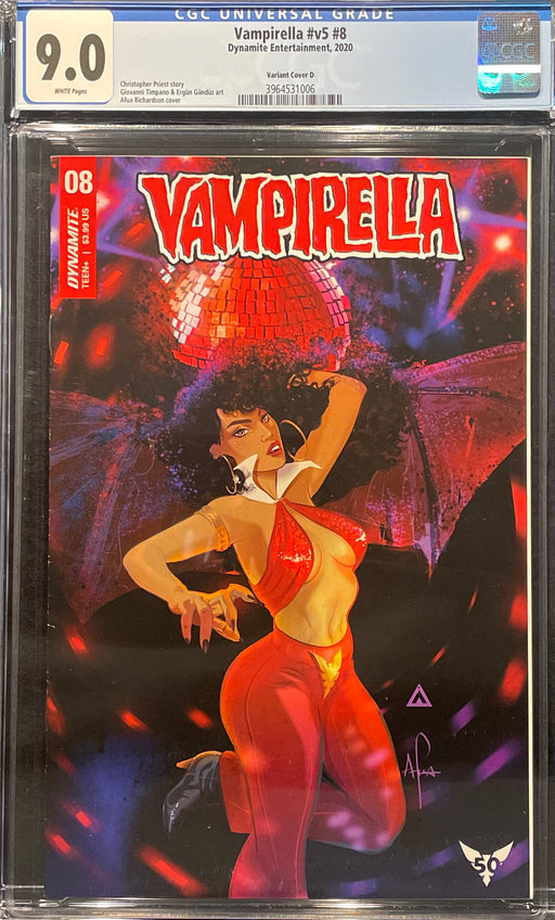Vampirella #  8 Bonus FOC Art by Afua Richardson CGC 9.0