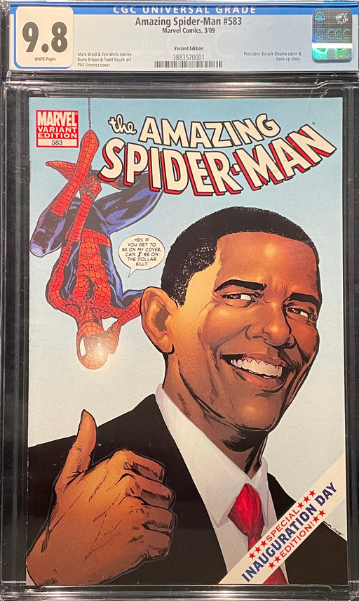 Amazing Spider-Man #583 Barack Obama Cover CGC 9.8