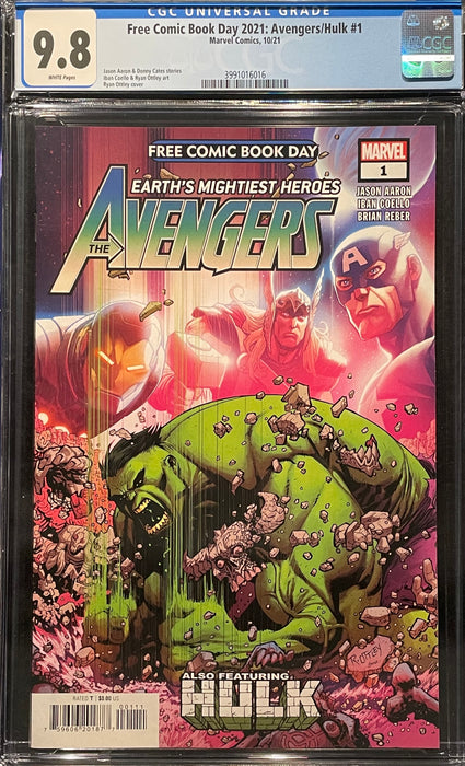Free Comic Book Day 2021: Avengers / Hulk #  1  CGC 9.8