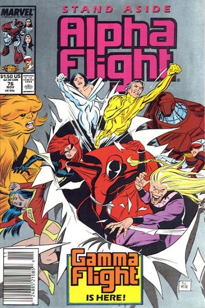 Alpha Flight # 76 Newsstand VF+ (8.5)
