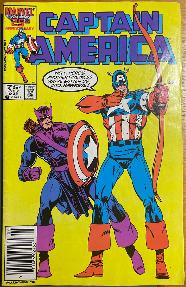 Captain America #317  Newsstand FN- (5.5)