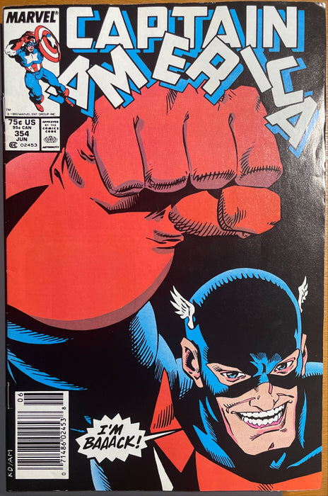 Captain America #354  Newsstand FN/VF (7.0)
