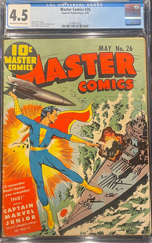 Master Comics # 26 CGC 4.5