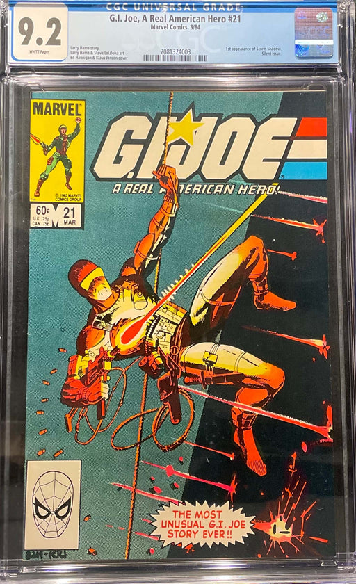 G.I. Joe, A Real American Hero # 21 CGC 9.2