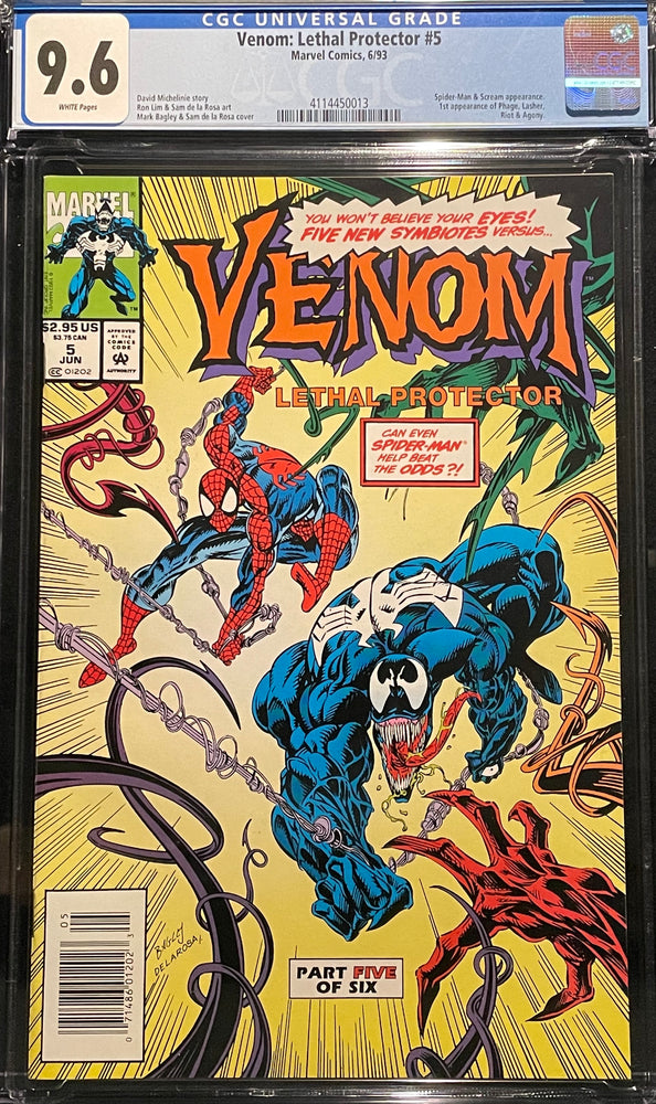 Venom: Lethal Protector #  5 Newsstand CGC 9.6