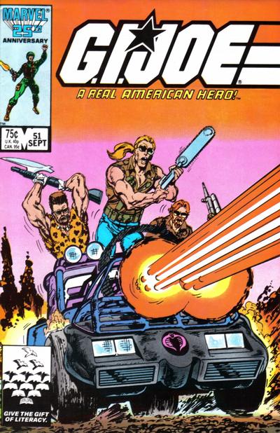 G.I. Joe, A Real American Hero # 51 Newsstand VG (4.0)