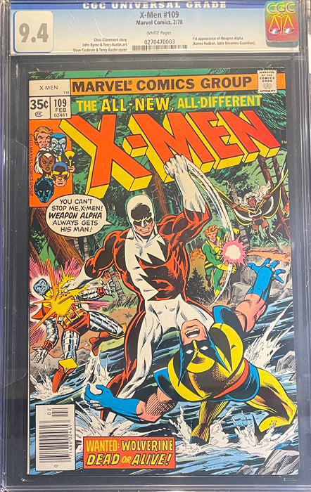X-Men #109  CGC 9.4