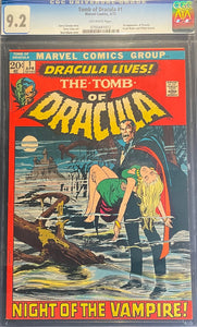 Tomb of Dracula #  1  CGC 9.2