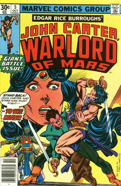 John Carter Warlord of Mars #  5 30¢ VF+ (8.5)