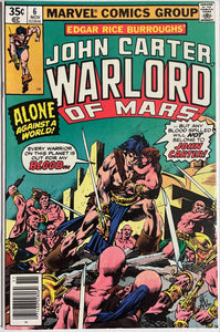 John Carter Warlord of Mars #  6  NM- (9.2)