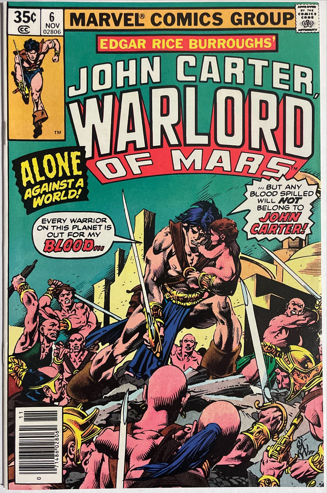 John Carter Warlord of Mars #  6  NM- (9.2)