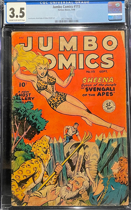 Jumbo Comics #115   CGC 3.5