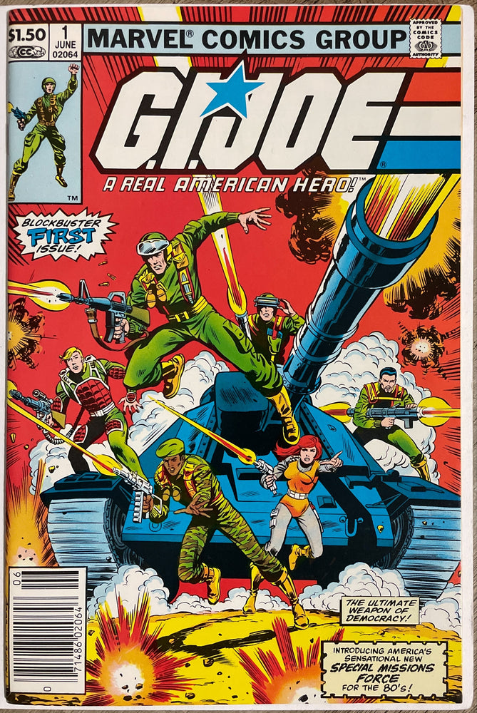 G.I. Joe, A Real American Hero #  1 Newsstand VF- (7.5)