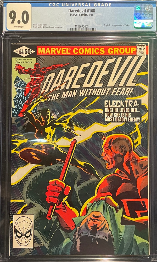 Daredevil #168 CGC 9.0