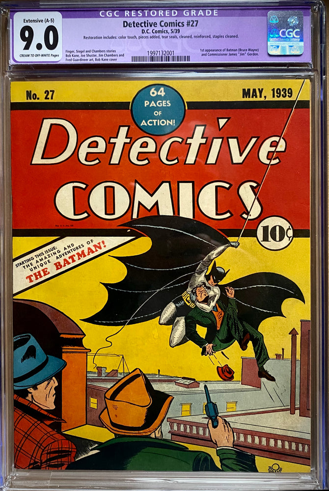 Detective Comics #27  CGC 9.0 - First Appearance of Batman