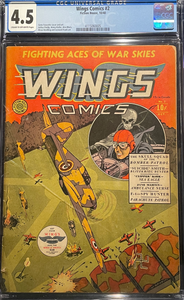 Wings Comics #  2  CGC 4.5