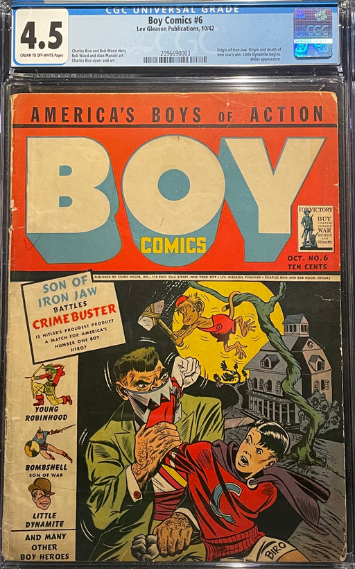 Boy Comics #  6  CGC 4.5
