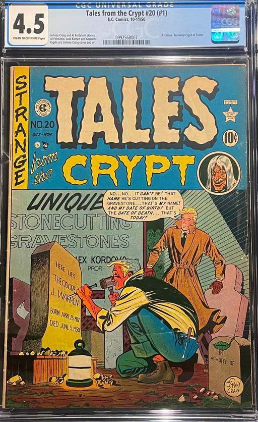 Tales from the Crypt # 20  CGC 4.5