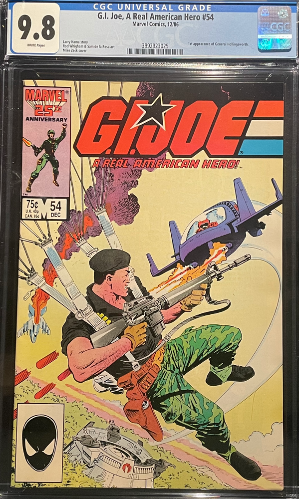 G.I. Joe, A Real American Hero # 54 CGC 9.8