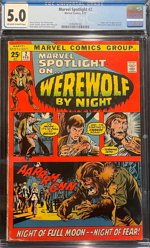 Marvel Spotlight #  2  CGC 5.0