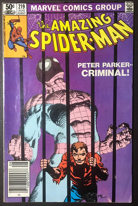 Amazing Spider-Man #219 Newsstand Variant FN (6.0)