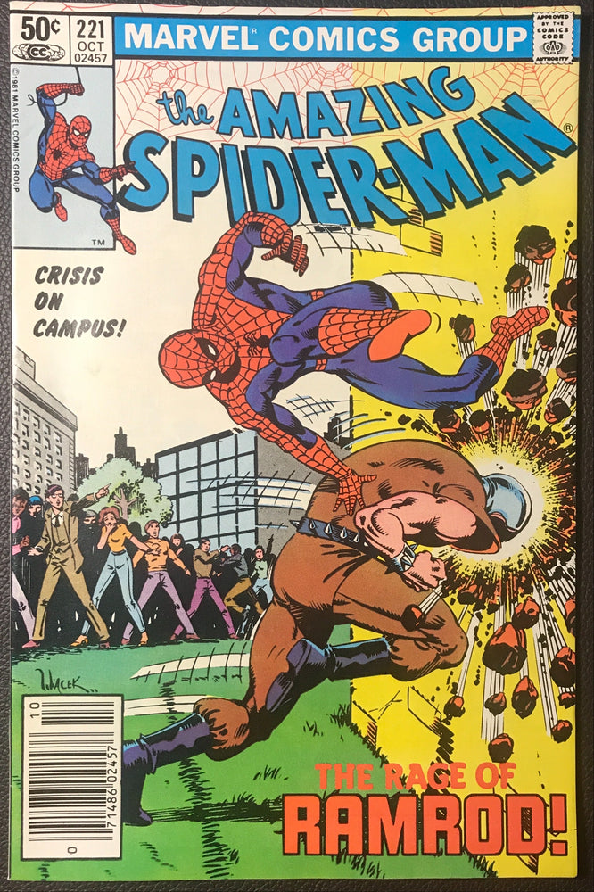 Amazing Spider-Man #221 Newsstand Variant VF- (7.5)