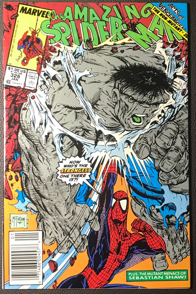 Amazing Spider-Man #328 Newsstand Variant NM- (9.2)
