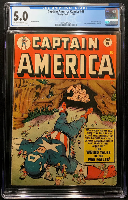 Captain America Comics # 69 CGC 5.0 Canadian Variant