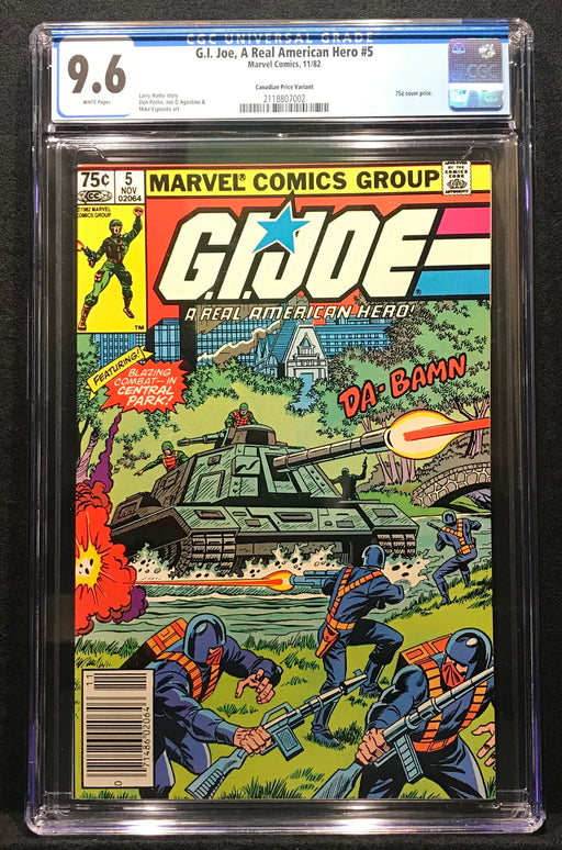 G.I. Joe #  5 Canadian Price Variant CGC 9.6