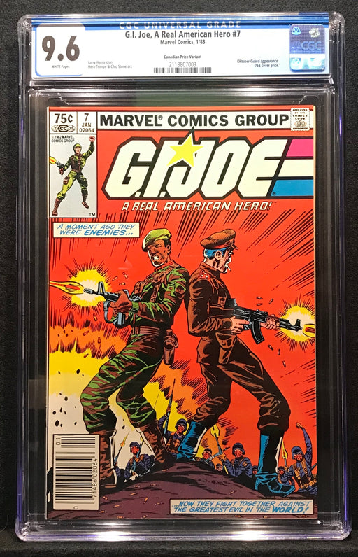 G.I. Joe #  7 Canadian Price Variant CGC 9.6