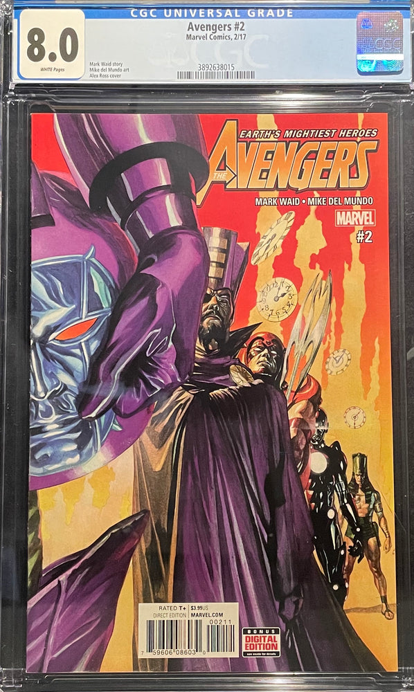 Avengers #  2  CGC 8.0