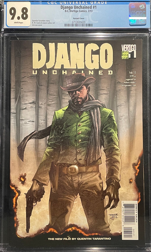 Django Unchained #  1 Jim Lee Cover CGC 9.8