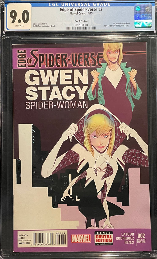 Edge of Spider-Verse #  2 Fourth Printing CGC 9.0