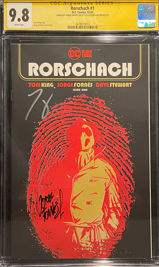Rorschach #  1  CGC 9.8 Signature