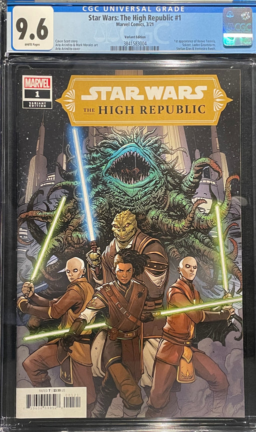 Star Wars: The High Republic #  1 Ario Anindito Cover CGC 9.6