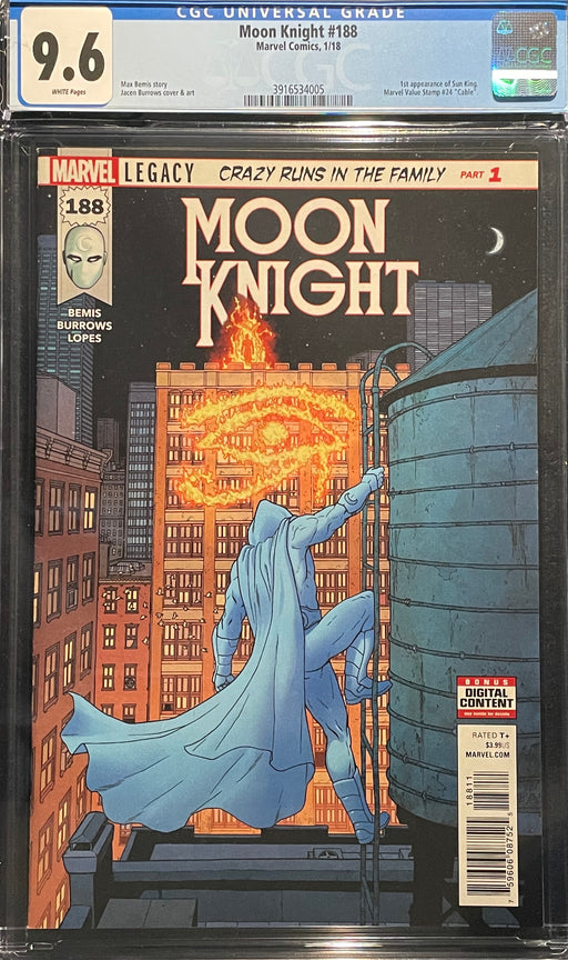 Moon Knight #188  Jacen Burrows Cover CGC 9.6