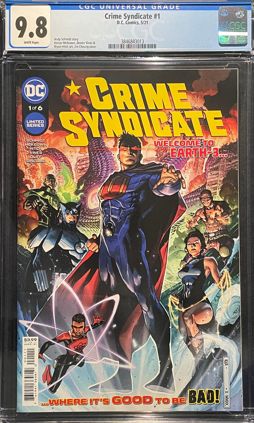 Crime Syndicate #  1 Jim Cheung Cover CGC 9.8