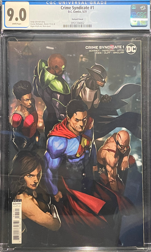 Crime Syndicate #  1 Skan Variant Cover CGC 9.0