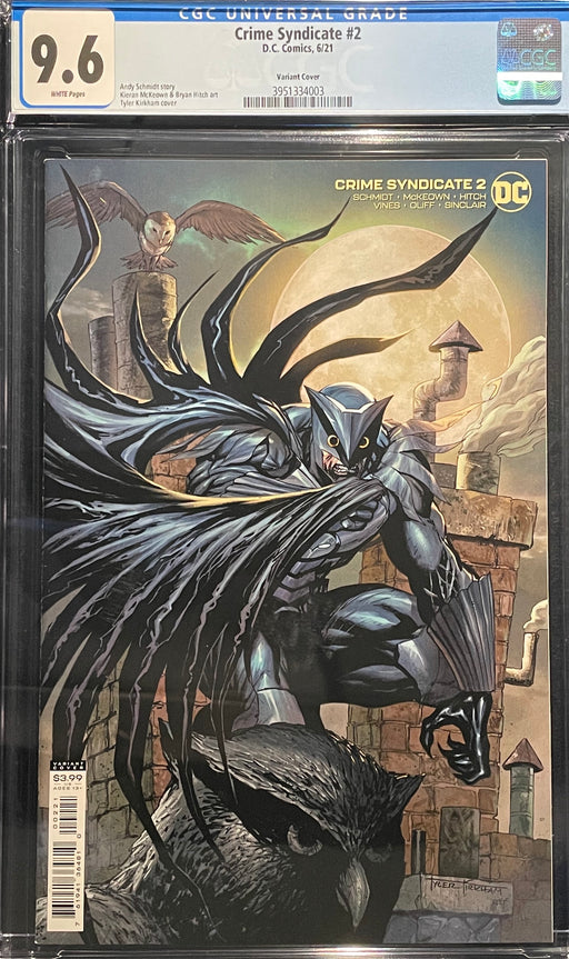 Crime Syndicate #  2 Tyler Kirkham Variant Cover CGC 9.6