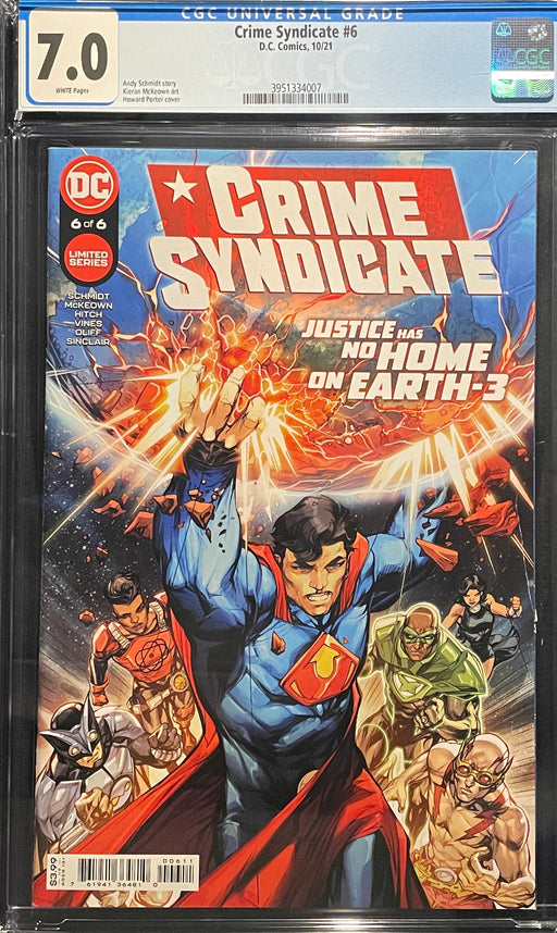 Crime Syndicate #  6 Howard Porter Cover CGC 7.0