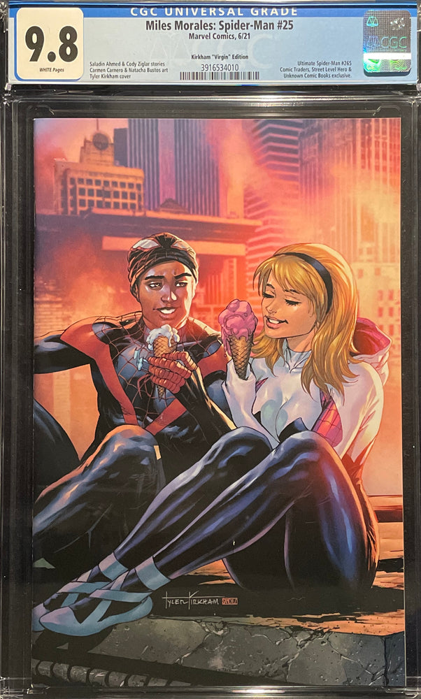 Miles Morales: Spider-Man  #25 Kirkham Virgin Edition CGC 9.8