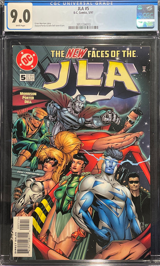 JLA #  5 CGC 9.0