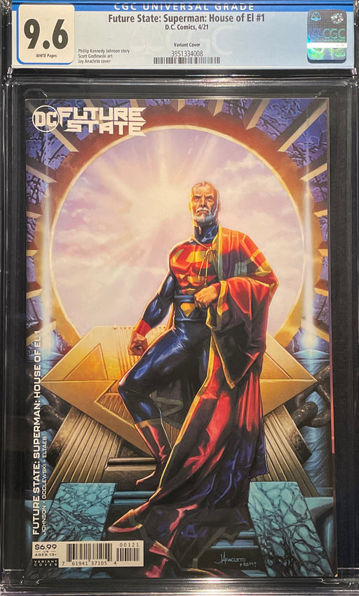 Future State: Superman: House of El #  1 Jay Anacleto Cover CGC 9.6