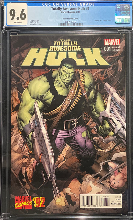 Totally Awesome Hulk #  1 Dale Keown - Marvel ‘92 CGC 9.6