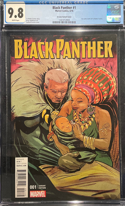 Black Panther #  1 Incentive Sanford Greene Connecting Cover A CGC 9.8