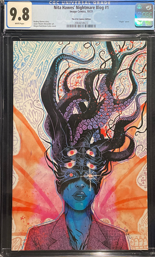 Nita Hawes' Nightmare Blog #  1 Exclusive Virgin Variant CGC 9.8