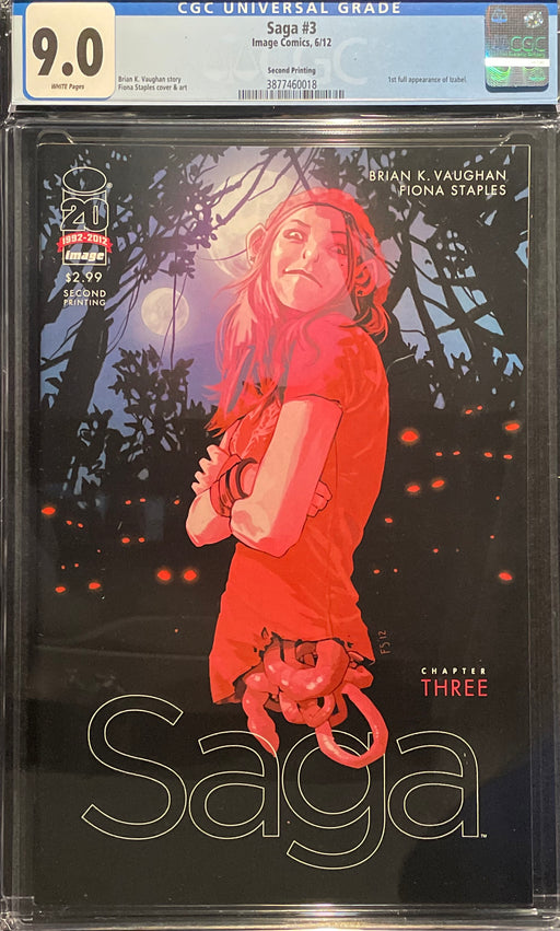 Saga #  3 2nd Printing CGC 9.0