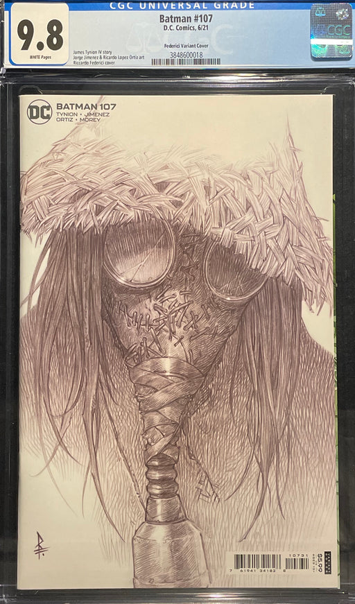 Batman #107  Riccardo Federici Variant Cover CGC 9.8