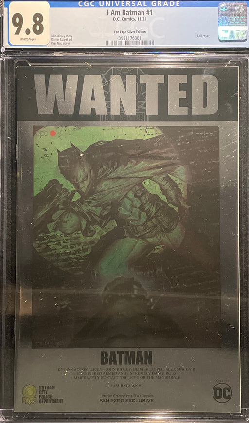 I Am Batman #  1 Kael Ngu Variant Cover CGC 9.8